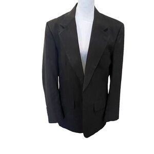 Nordstrom 100% Wool Men’s Blazer Sport Coat 42R Black